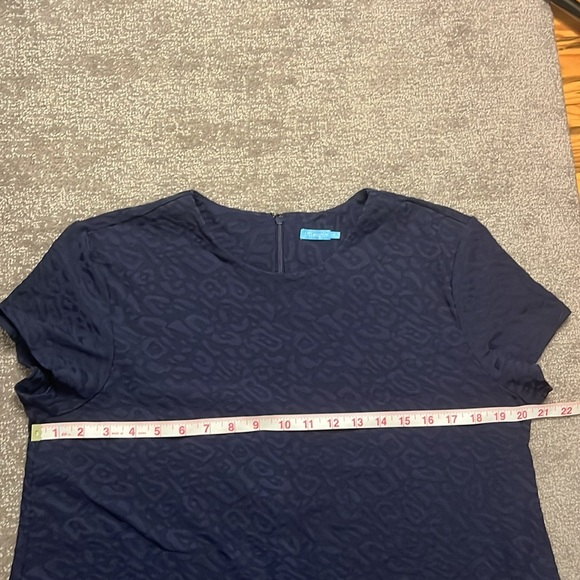 J. McLaughlin Navy Pocketed Shift Dress Size XL - Picture 4 of 11